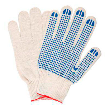 Перчатки с ПВХ 5-ти нитка 10 класс